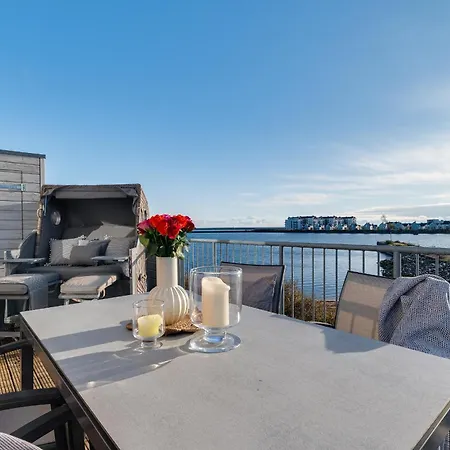 Ostsee-ferienwohnung Meeresflüstern Für 4, Modern, Meerblick, Sauna, Terrasse, Nah Am * Olpenitz